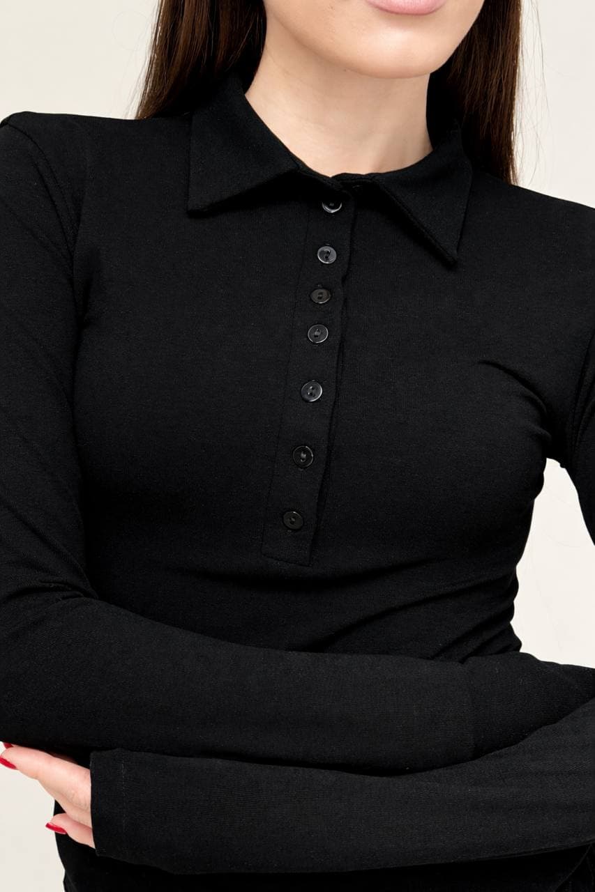 Лонгслив-поло — фото 4