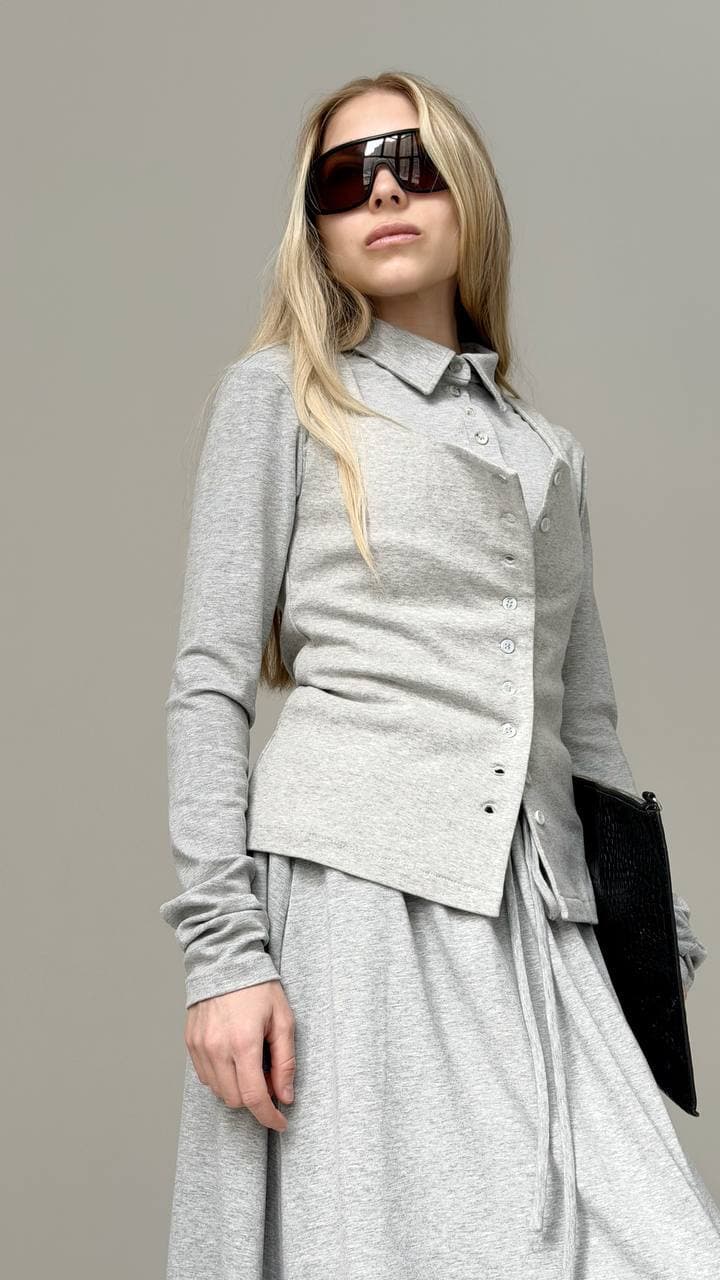 Лонгслив-поло — фото 5