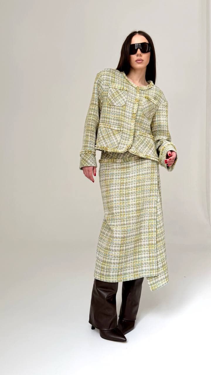 Жакет твид — фото 4