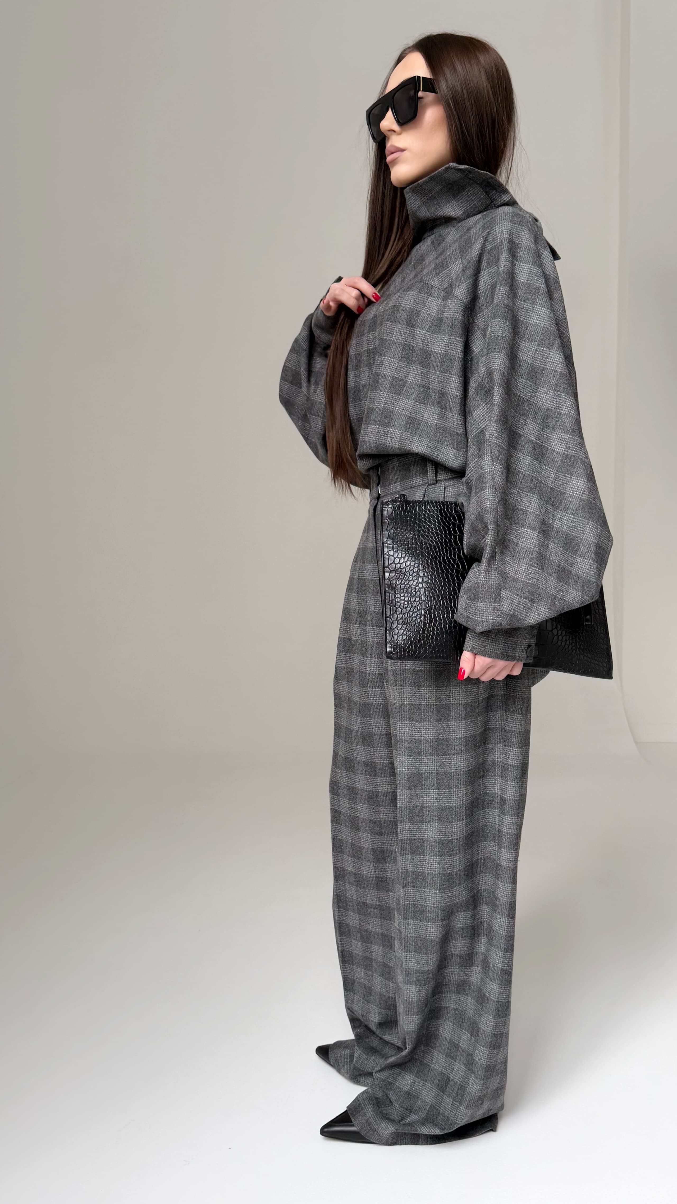 Брюки в клетку — фото 4