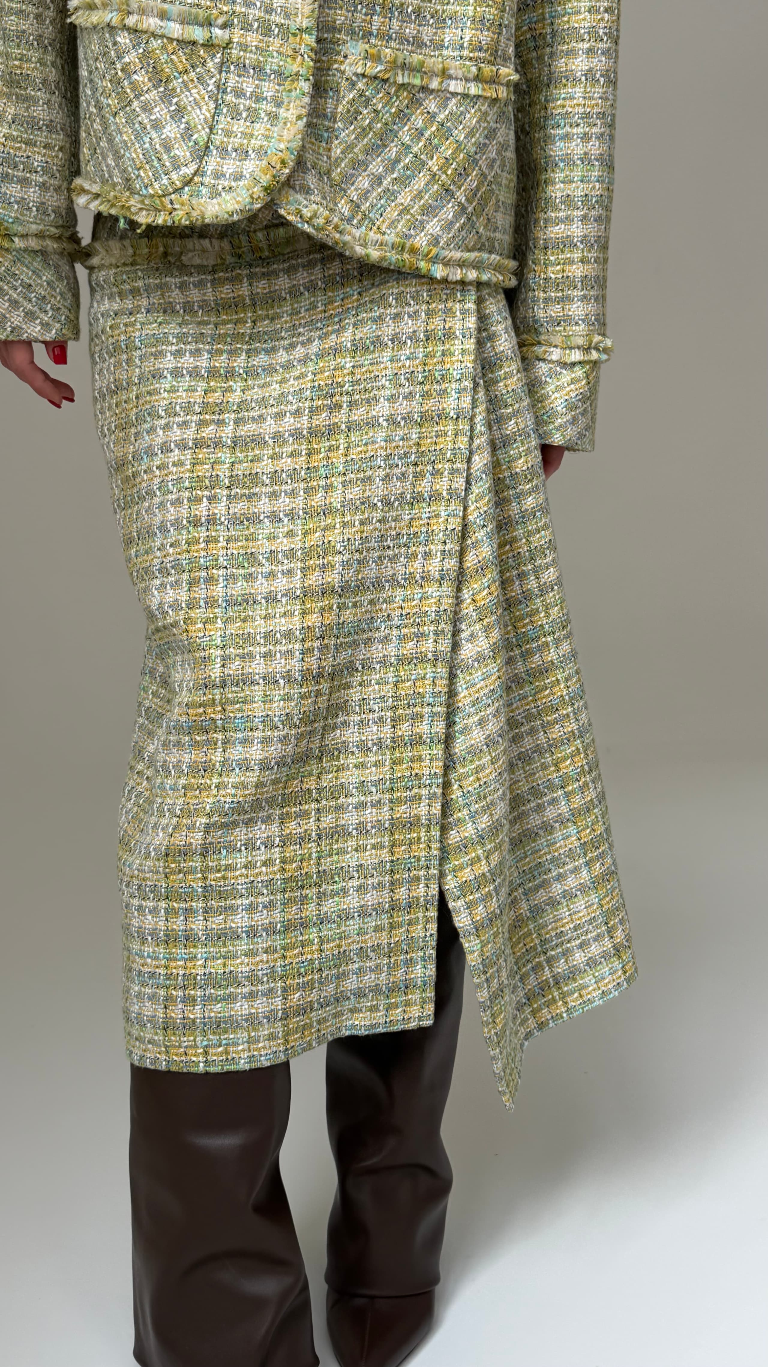 Юбка на запах твид — фото 2