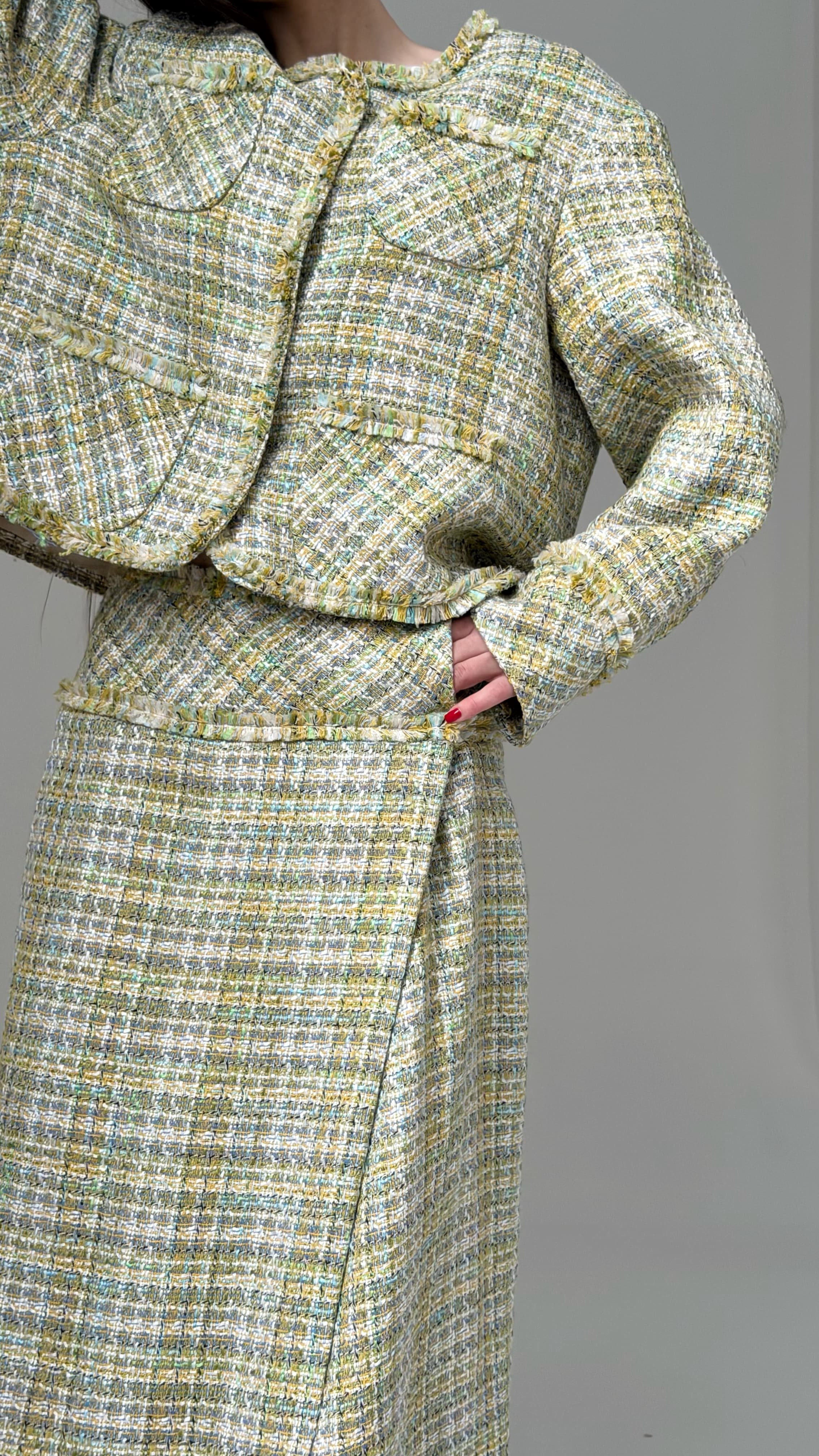 Юбка на запах твид — фото 3