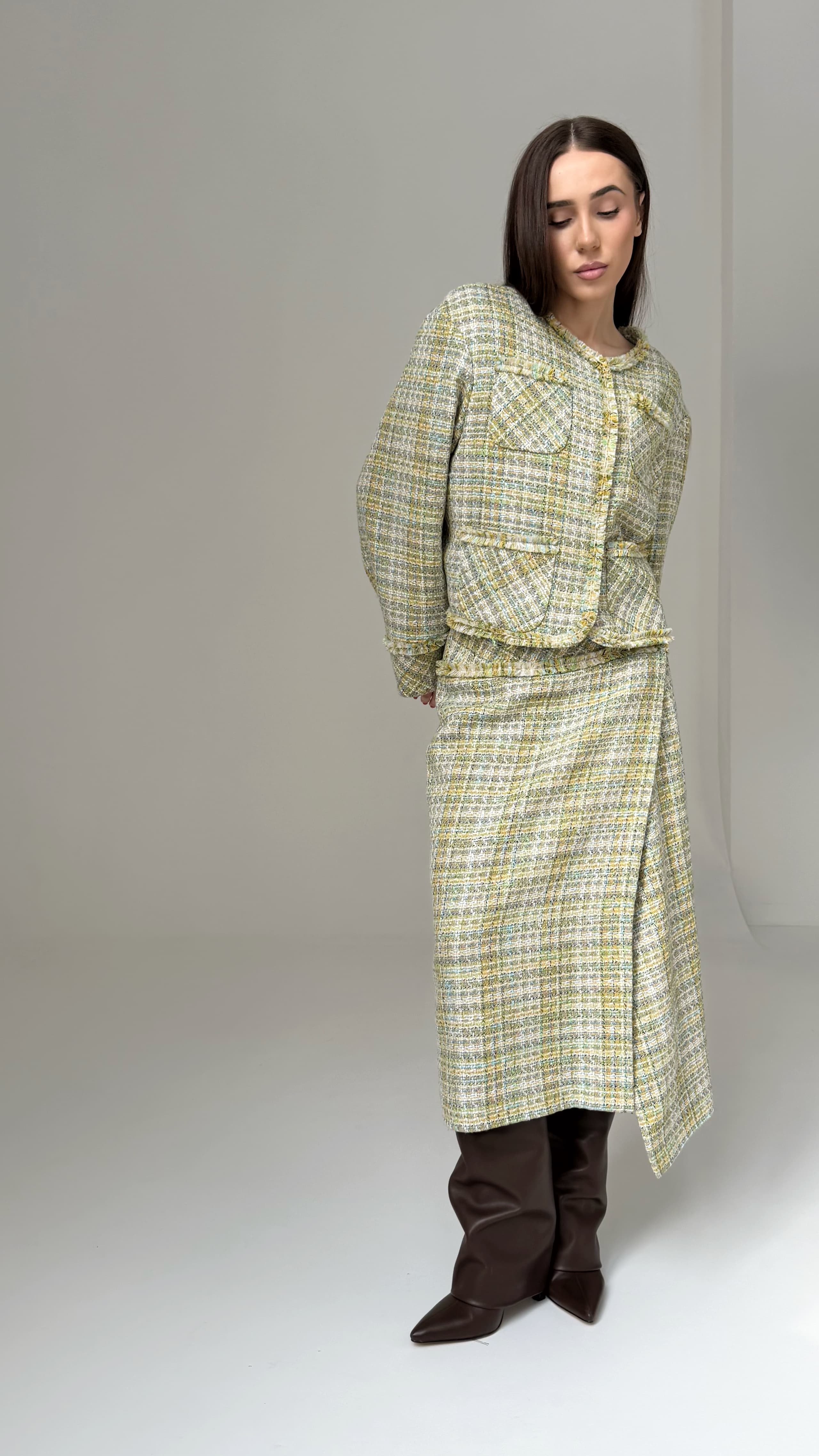 Юбка на запах твид — фото 4