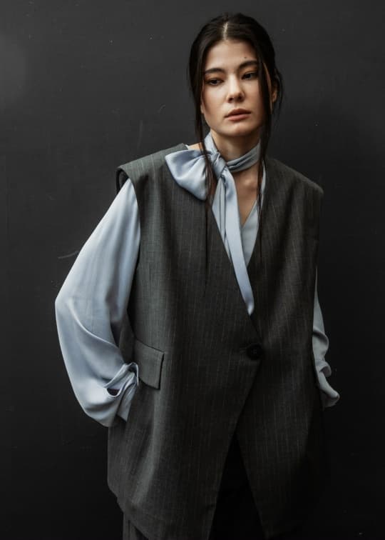 Блуза с лентой