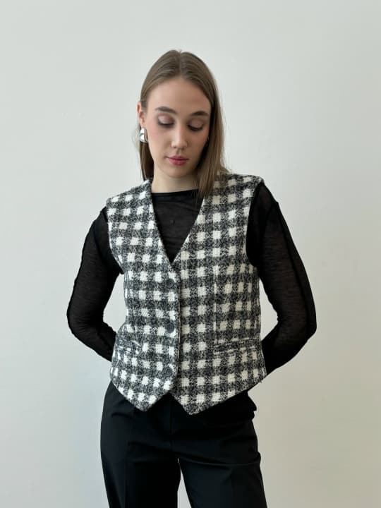 Жилет клетка