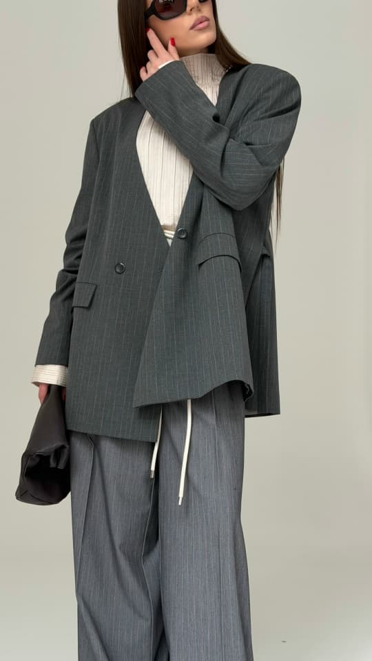 Жакет с поясом